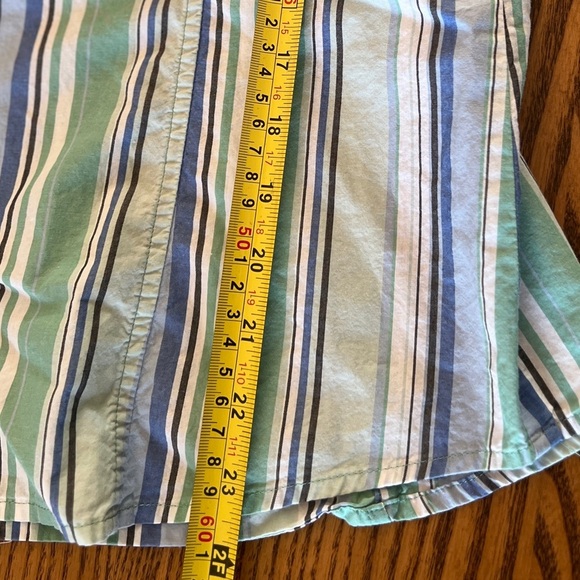 Jones New York Sport Vintage Blue and Green Casual Button Down Shirt L - Picture 3 of 10